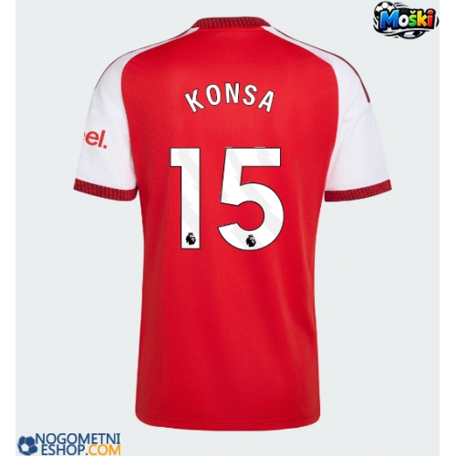 Moški Nogometni dresi Arsenal Ezri Konsa #15 Domači 2026-27 Kratek Rokav